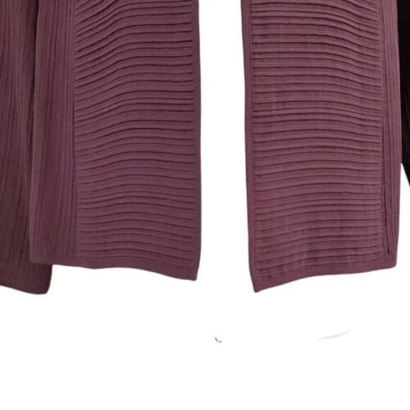 EILEEN FISHER Silk Open Front Jacket Size PL - Picture 3 of 6